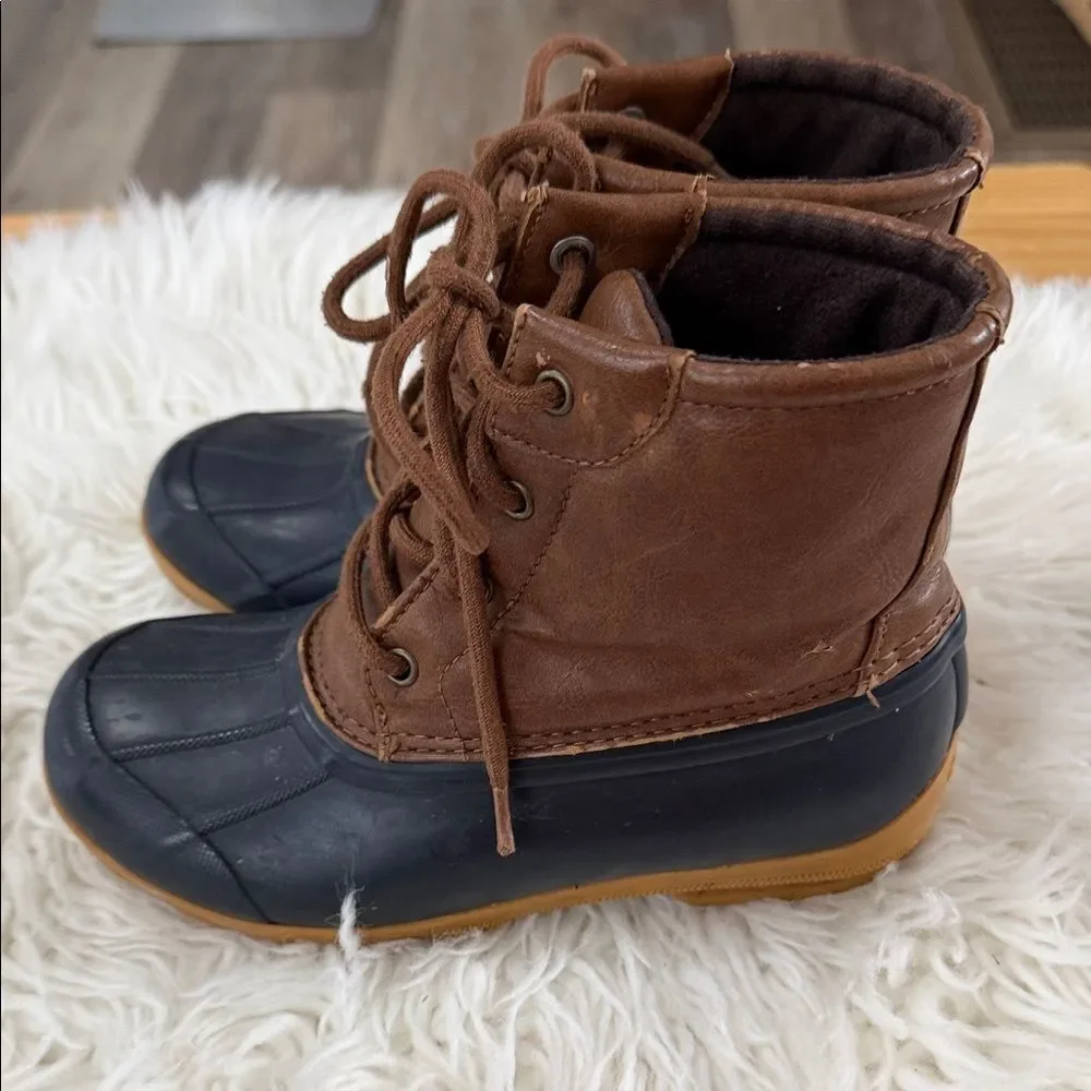 Sperry Brown and Black Kids Boots